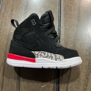 Jordan legacy black cement red. Toddler 4c